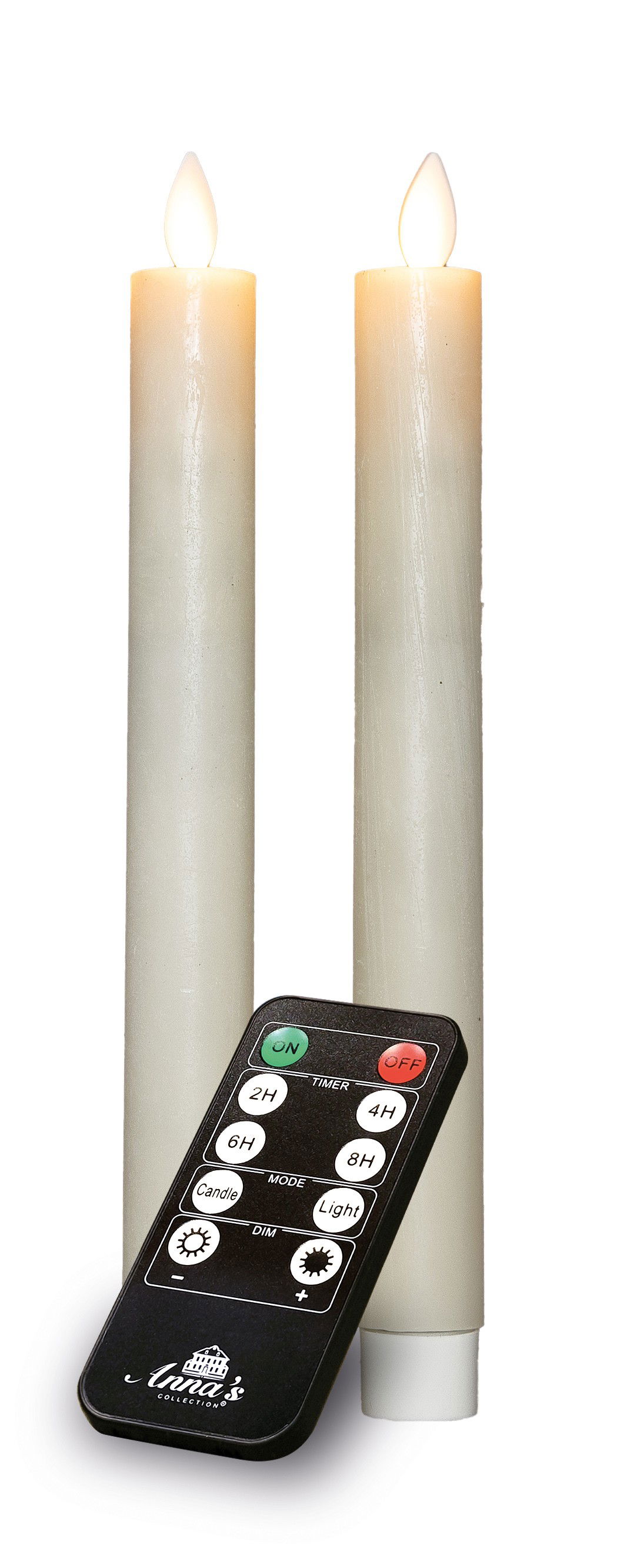 Annas collection Dinerkaars-USB wax 23 cm wit - 