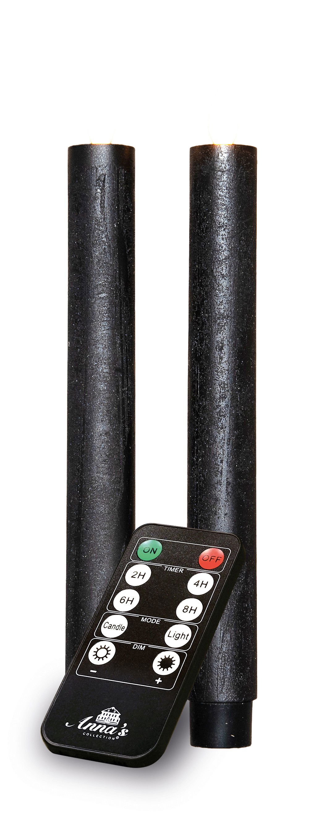 Annas collection Dinerkaars-USB wax 23 cm zwart - 