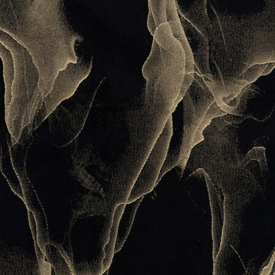 Feeric lights & Christmas Decoratie stof/tafelloper - 2x - zwart - katoen/polyester℃- 300 x 28 cm℃- marmer look -