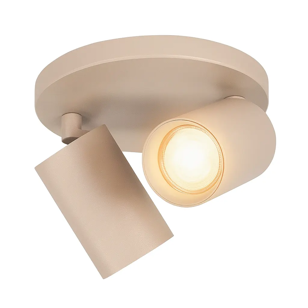 Highlight Spot Mila 2 lichts Ø 17 cm beige