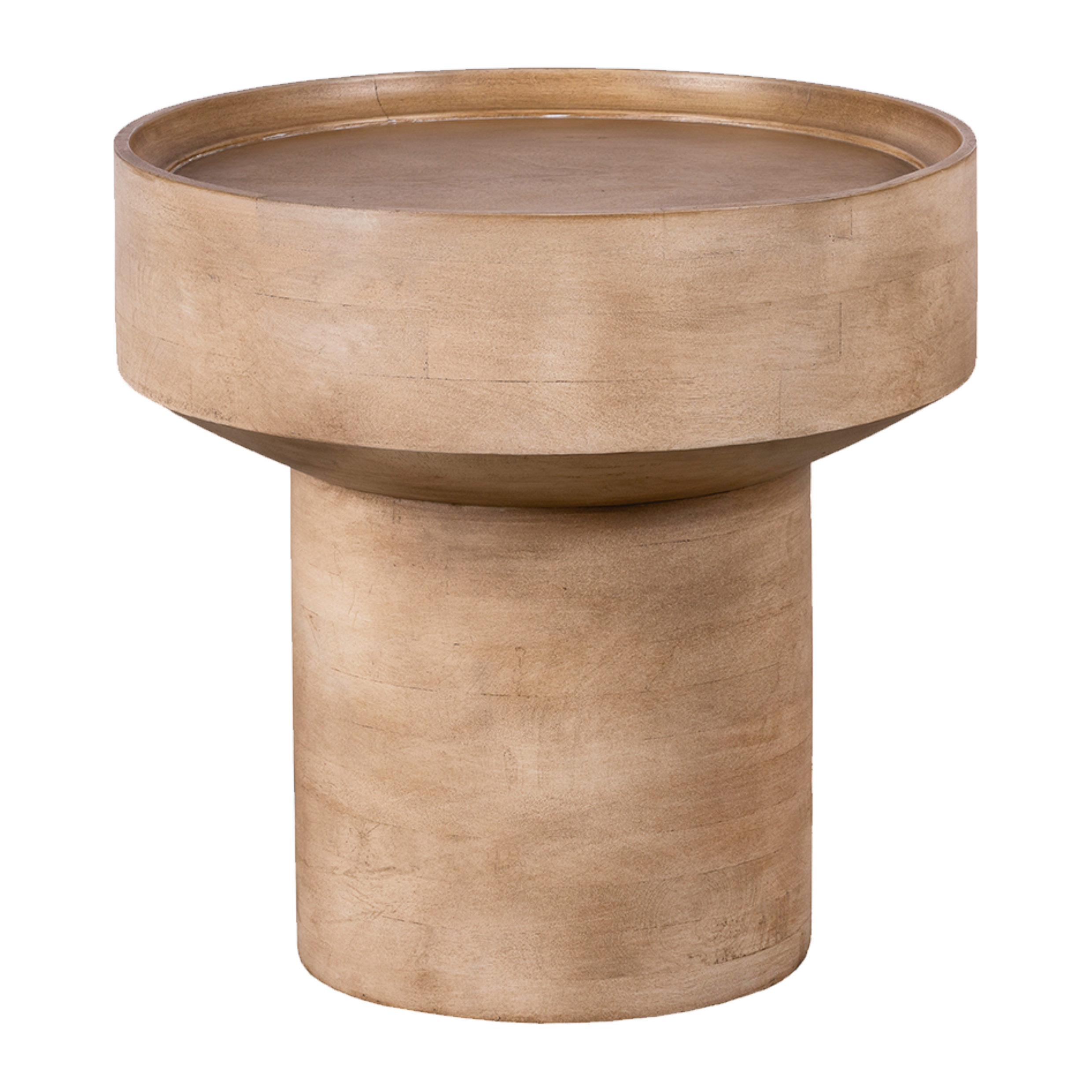 Lewis & Loft Bijzettafel Luus - Rond - FSC mangohout - Rond ⌀50 - Mat bruin