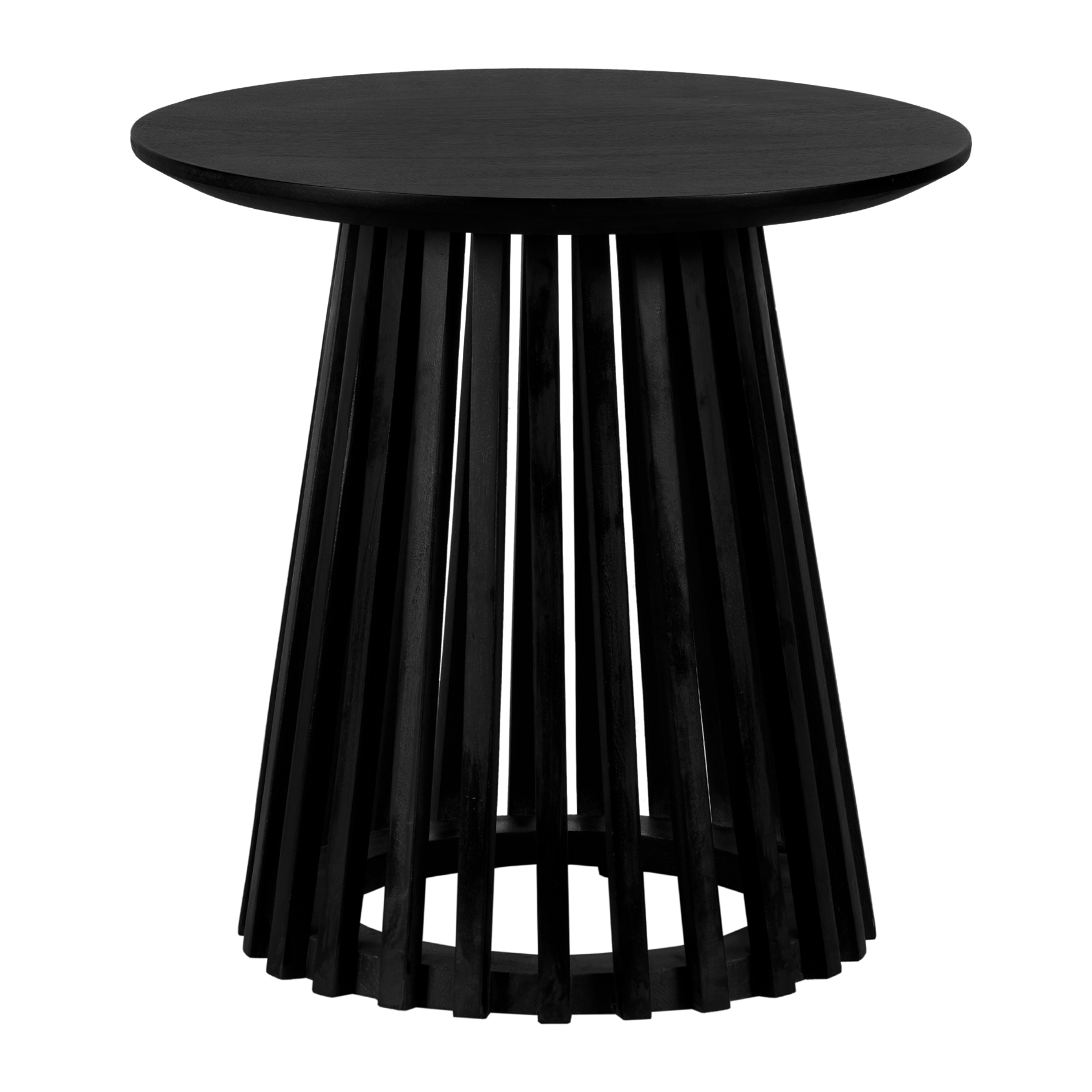 Lewis & Loft Bijzettafel Levi - FSC mangohout - Rond 50 - Zwart