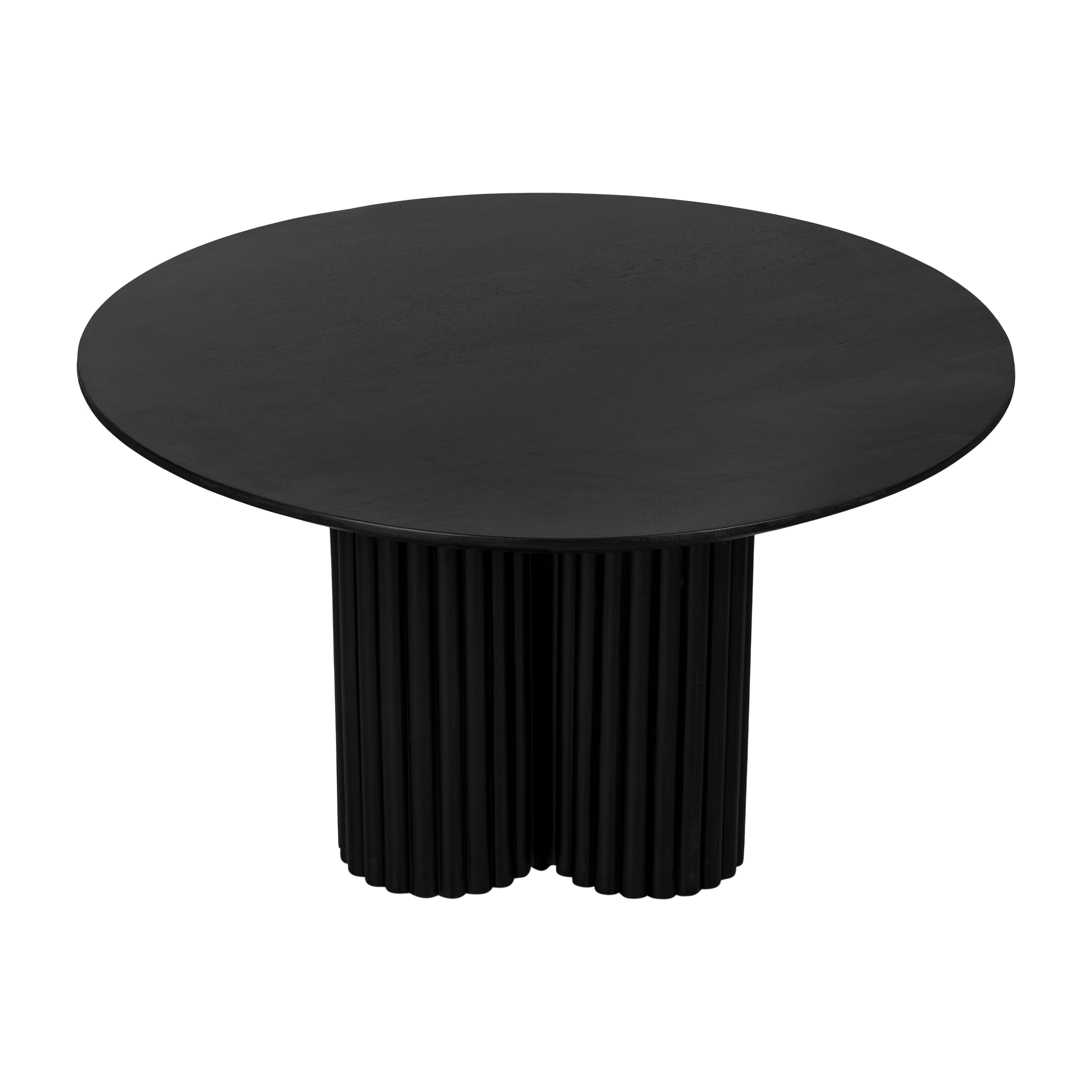 Lewis & Loft Salontafel Lane - Rond ⌀80 - FSC-gecertificeerd mangohout - Zwart