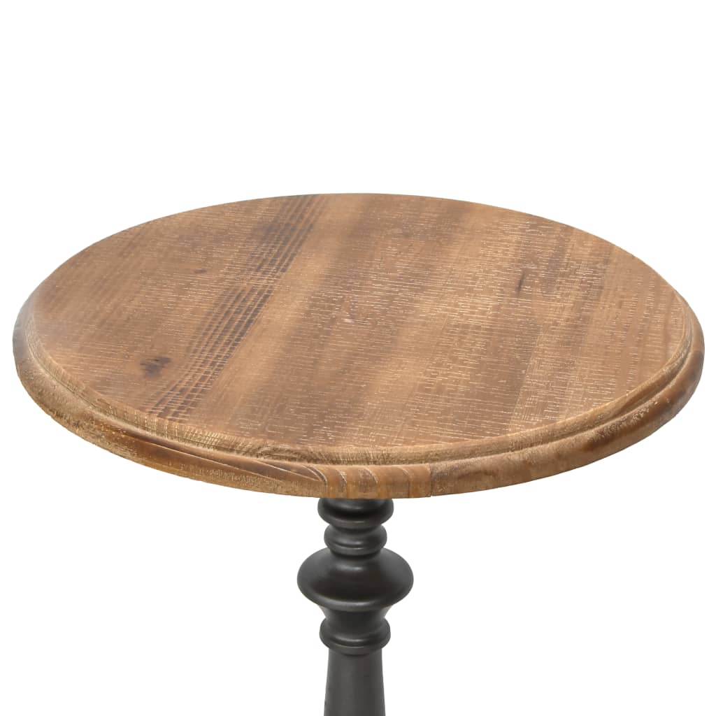 vidaXL Bijzettafel 40x64 cm massief vurenhout bruin