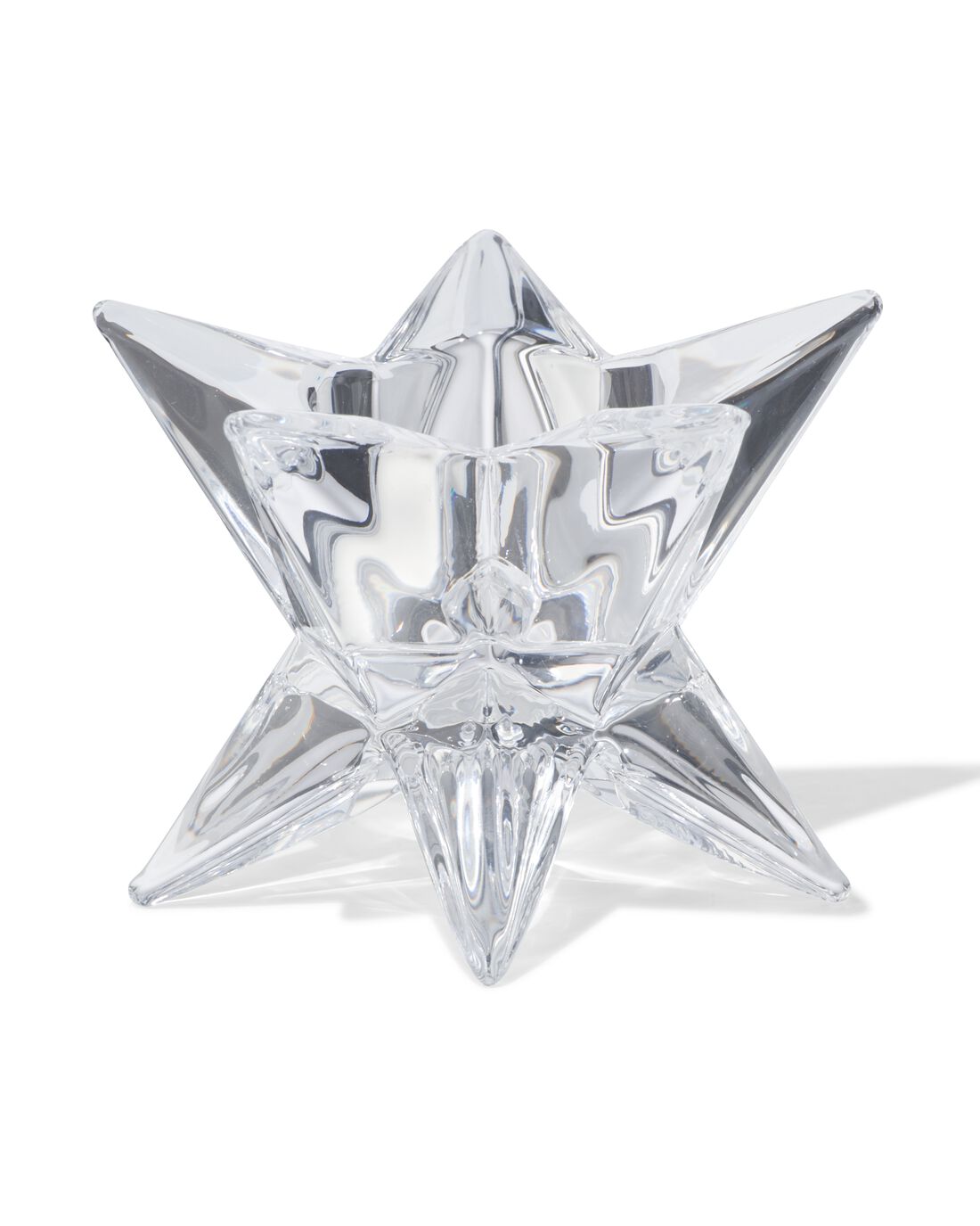 HEMA Kandelaar 10x6.7x10cm Glas Ster
