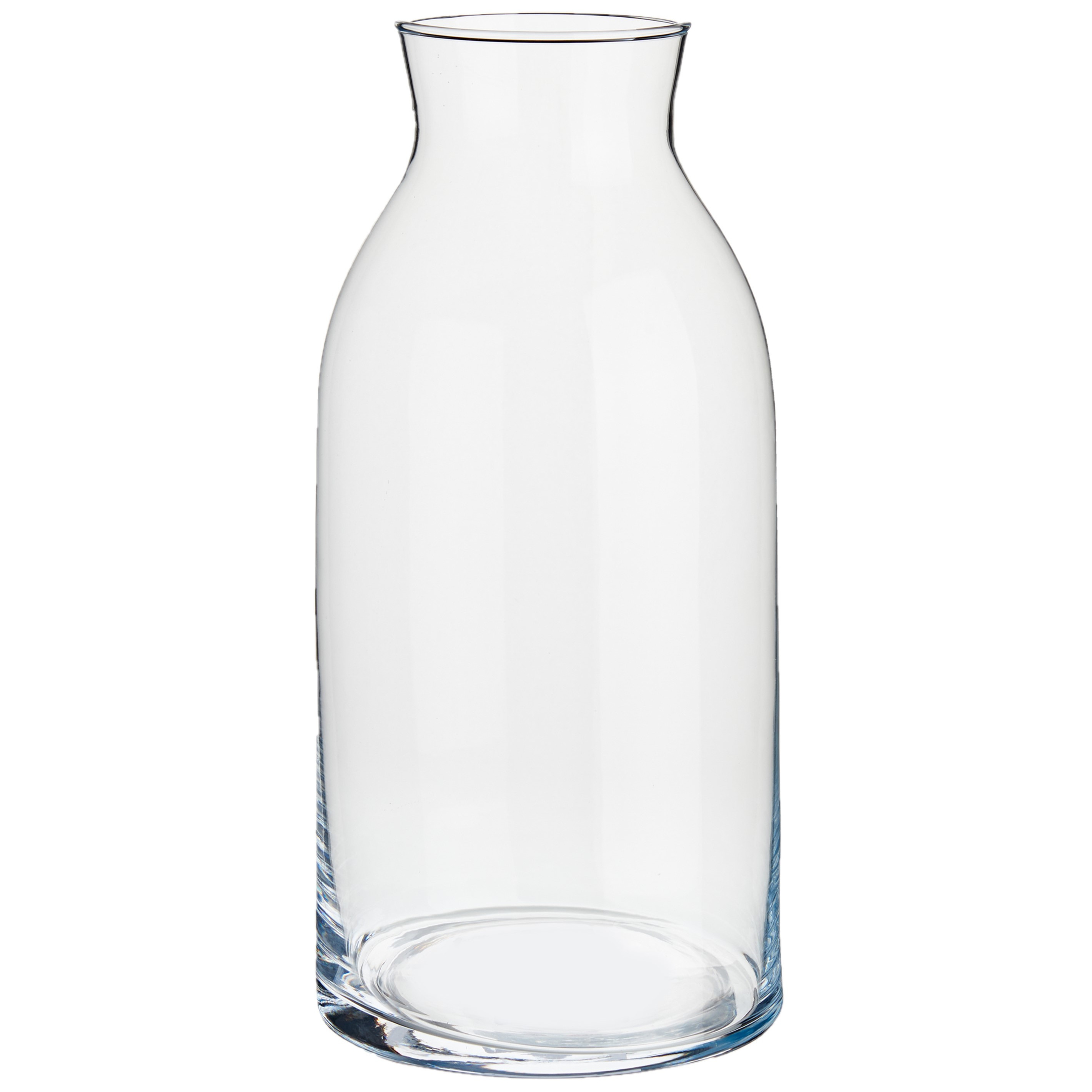 Giftdecor Bloemenvaas - van glas - 15 x 31 cm - Glazen transparante cilinder vazen -