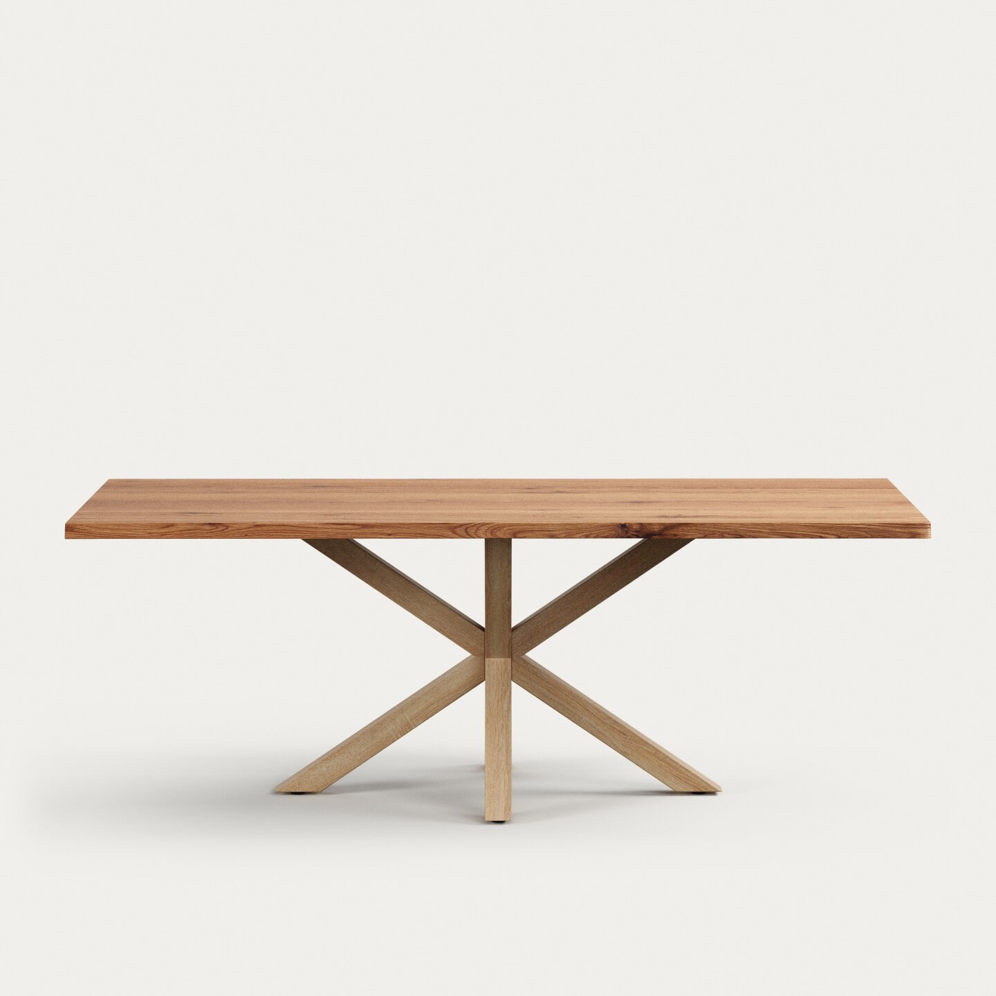 Kave Home Eettafel Argo Acaciahout, 220 x 100cm - Naturel
