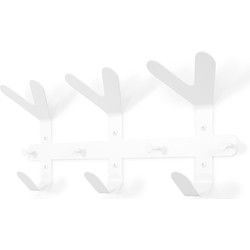 Spinder Design Frondo wandkapstok 66 cm breed - wit