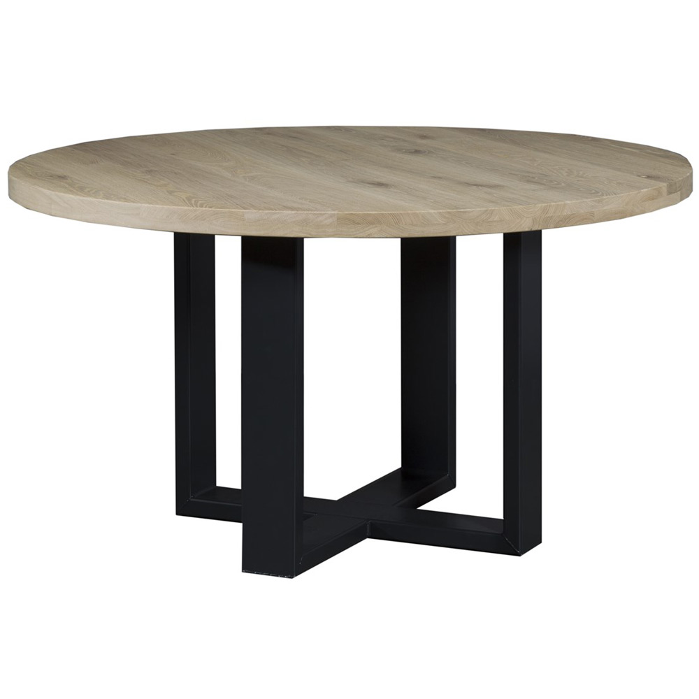 Countrylifestyle Rocks Eettafel Eiken Rond 130cm met U-poot