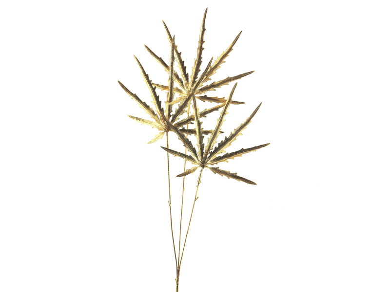 Hortus Kunsttak maple leaf spray gold 67 cm - 