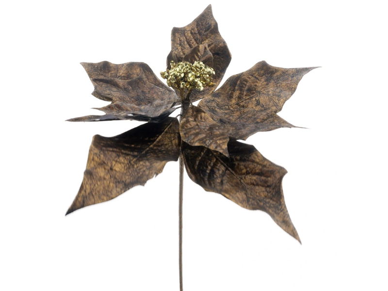 Hortus Kunstbloem poinsettia gold, 64 cm - 