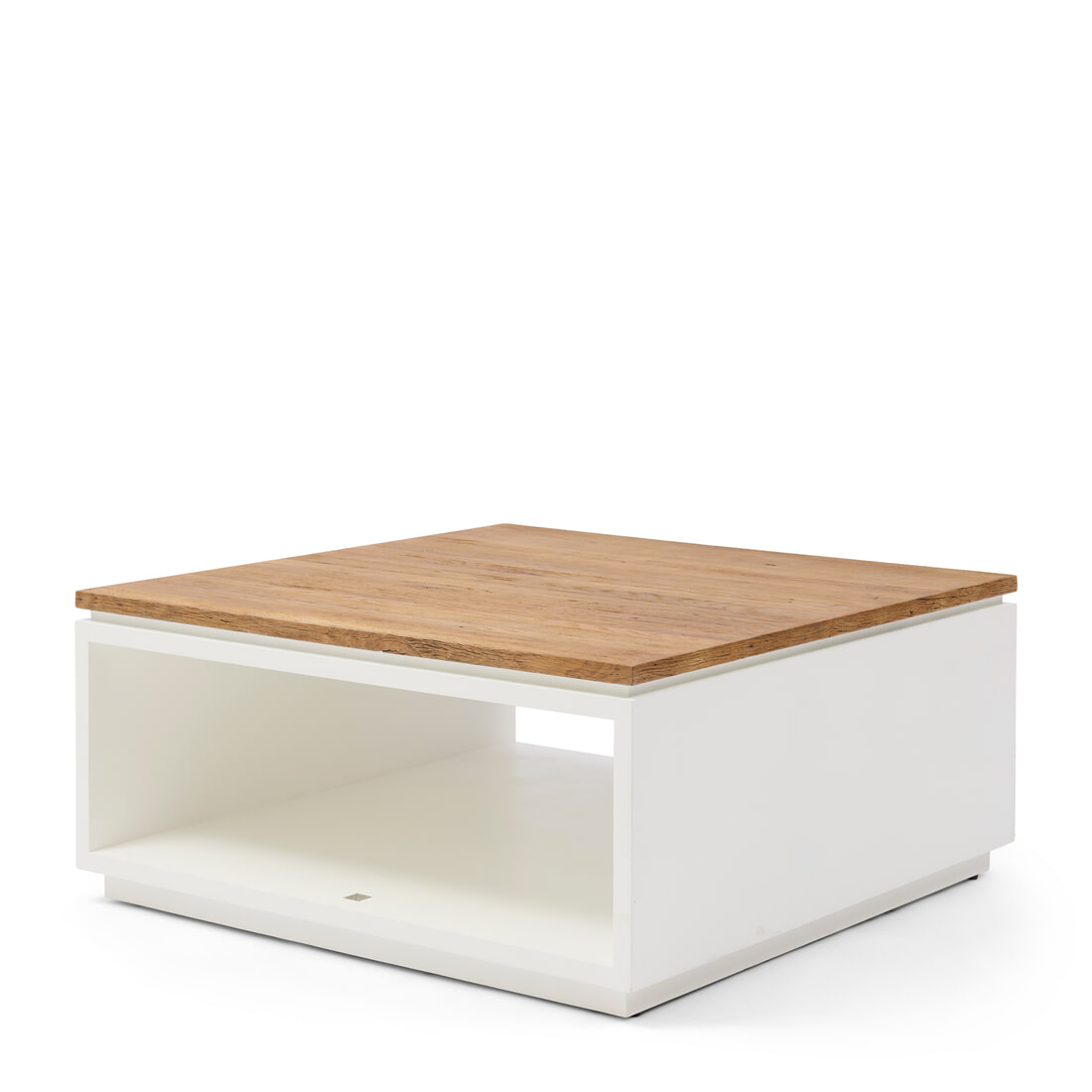 Rivièra Maison Salontafel Lake House Eikenhout, 90 x 90cm - Wit - Vierkant