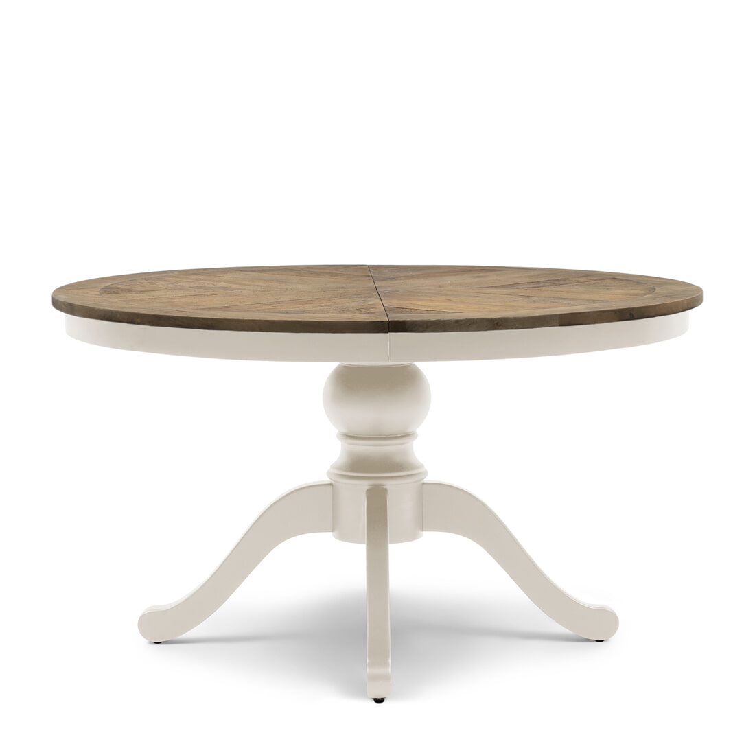 Rivièra Maison Uitschuifbare Eettafel Le Marais Eikenhout, 140/190 x 140cm - Bruin - Rond