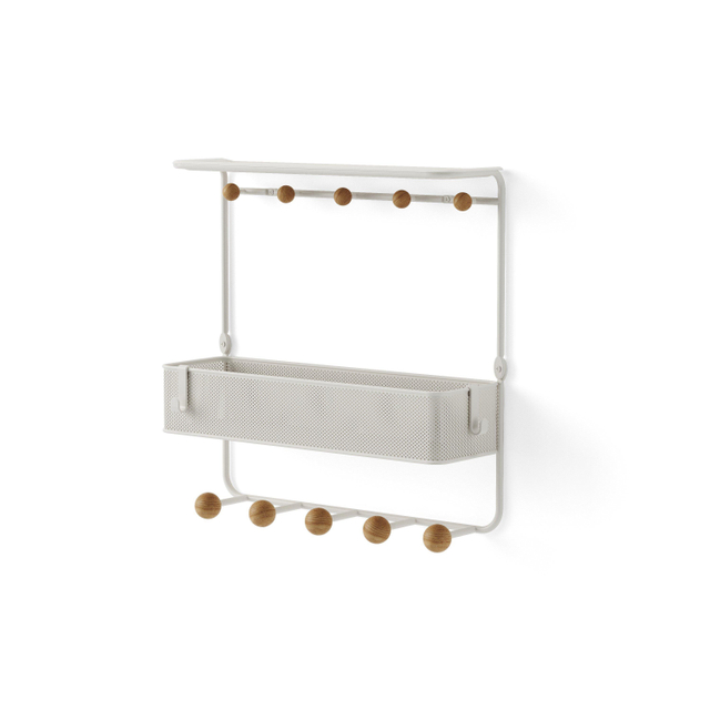 Umbra Estique opbergmand 31x32x10cm Staal Wit 1018030-660