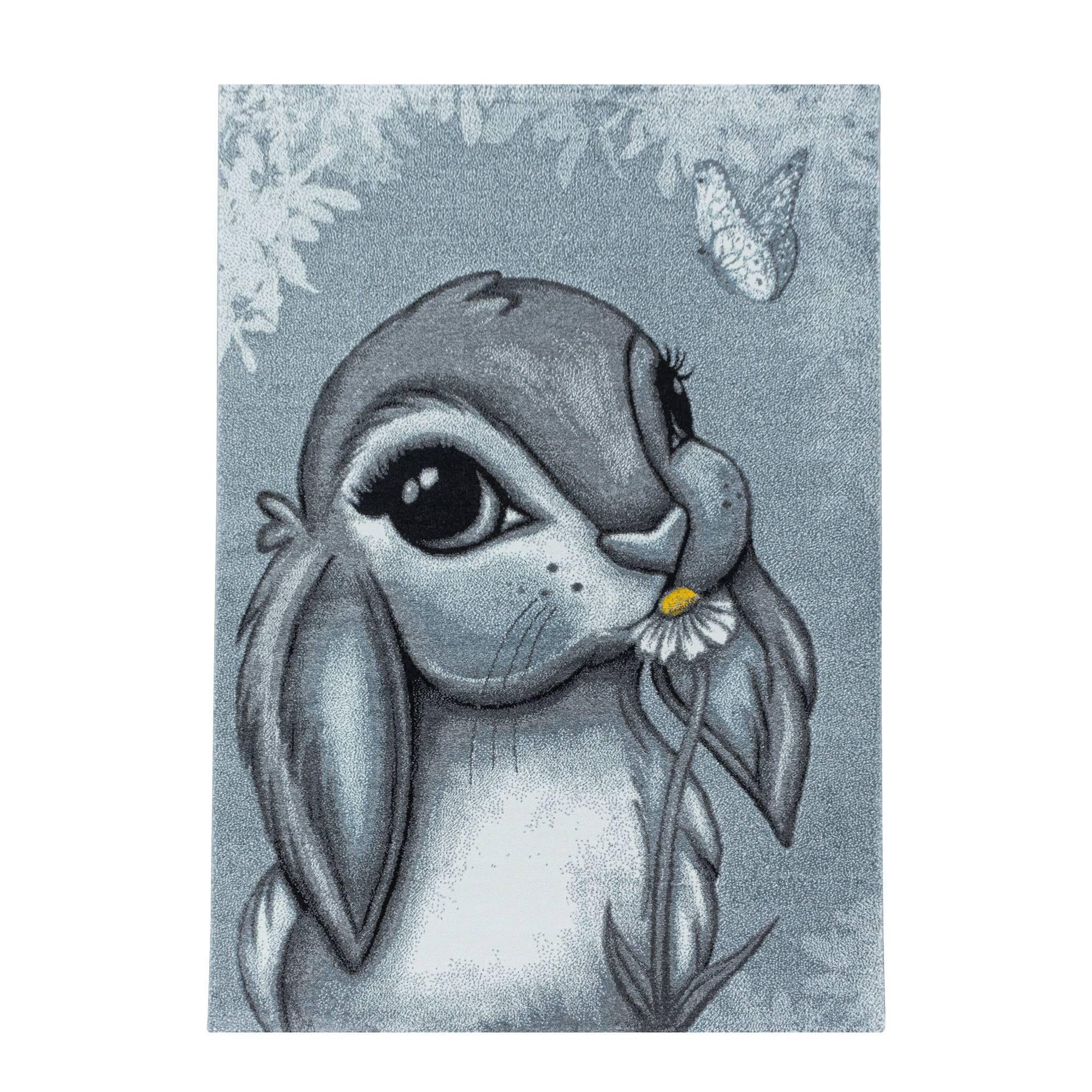 Ayyildiz Kindervloerkleed Rabbit rond | 
