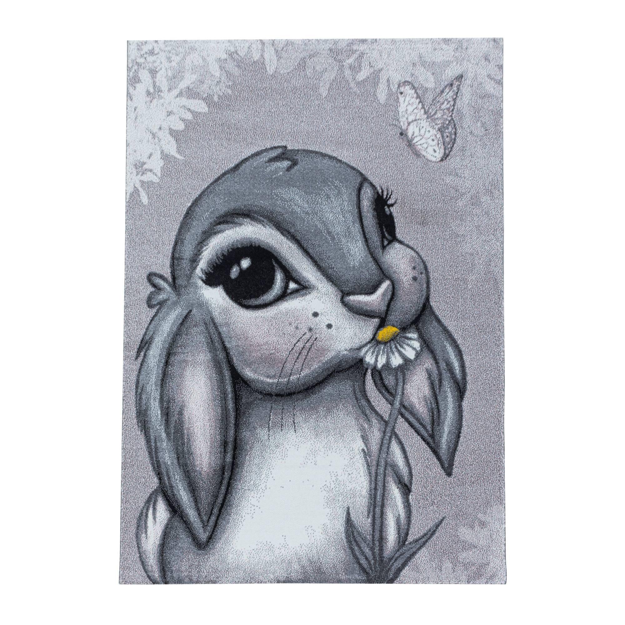 Ayyildiz Kindervloerkleed Rabbit rond | 