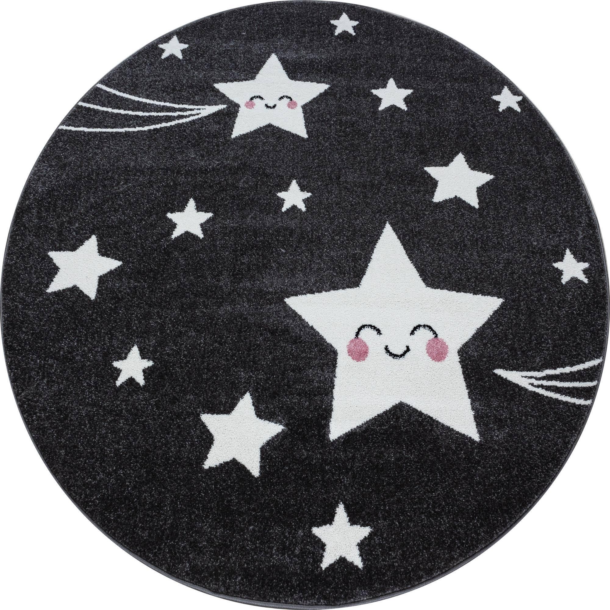 Ayyildiz Kindervloerkleed Star rond | 
