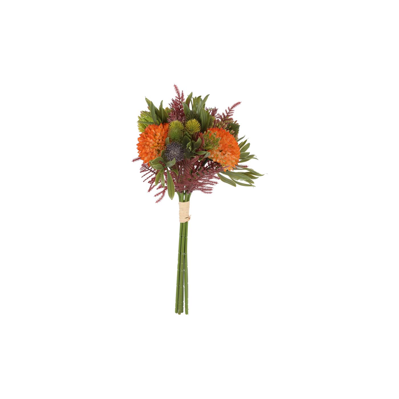 Countryfield Kunstboeket Dhalia mix oranje H25cm