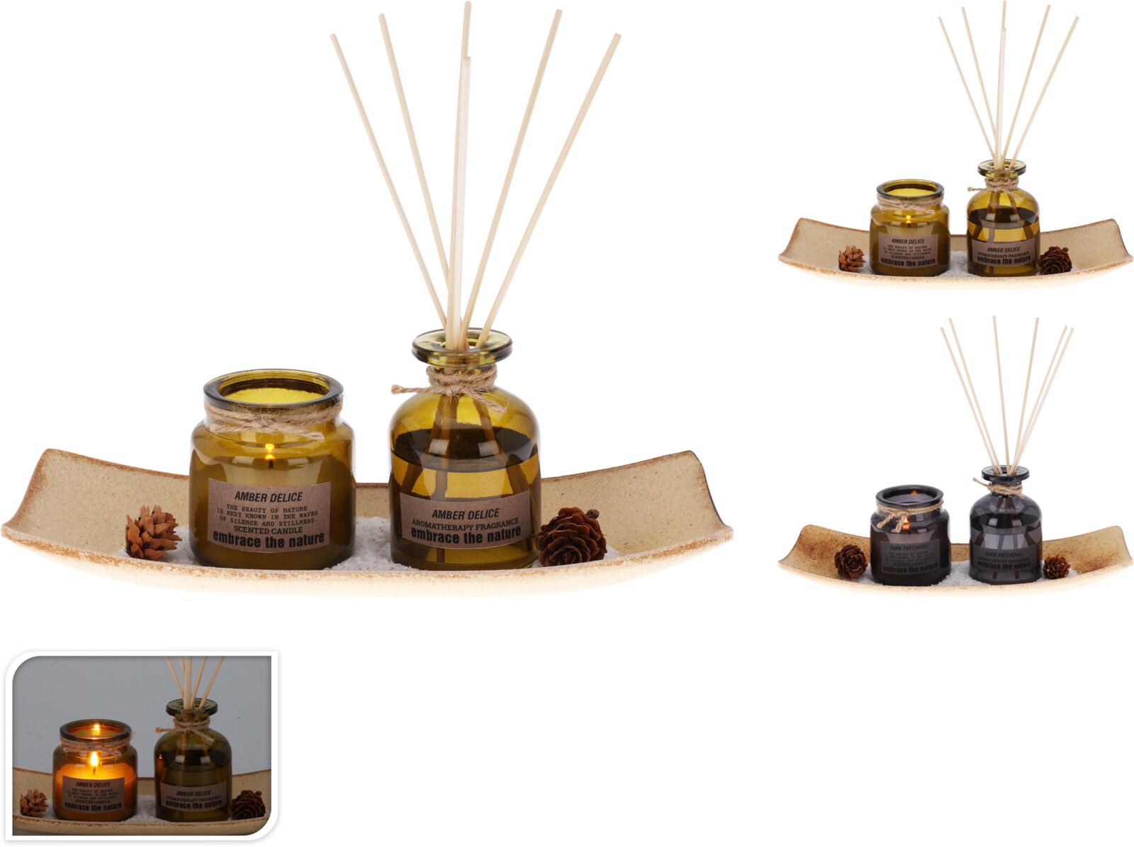 Home & Styling Geur giftset geurkaars en geurstokjes