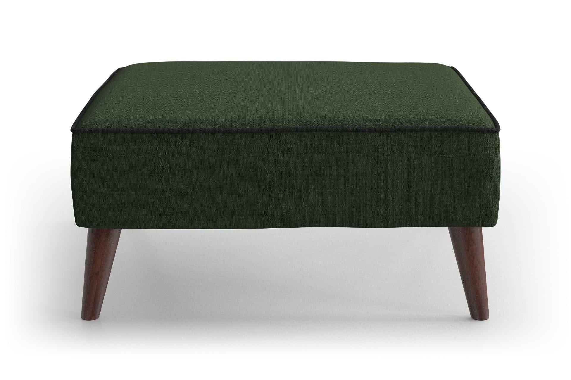 NADUVI Collection Hocker Zara linnen met contrast piping | 