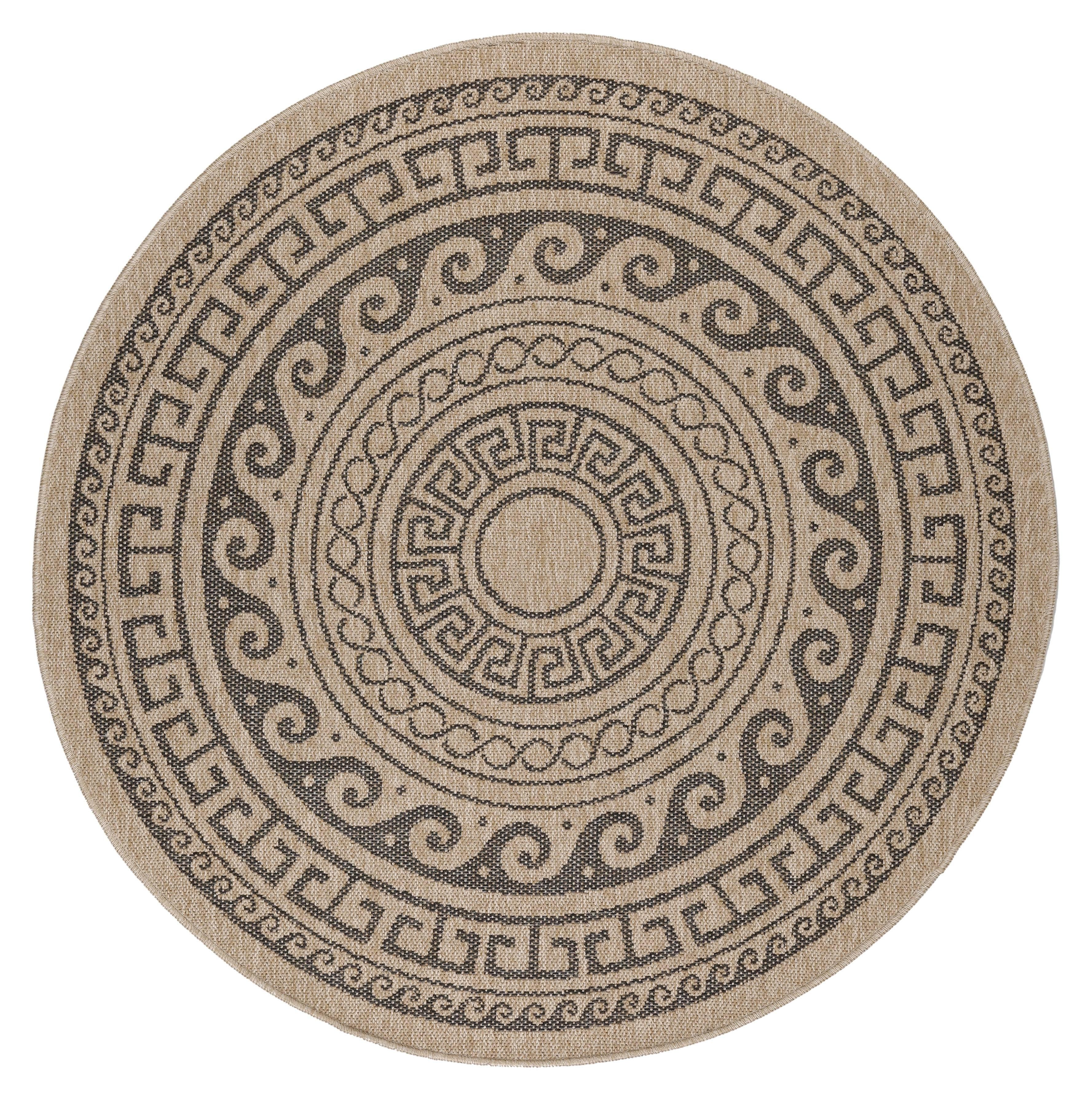 NADUVI Collection Buitenkleed Comilla Aztec rond | 