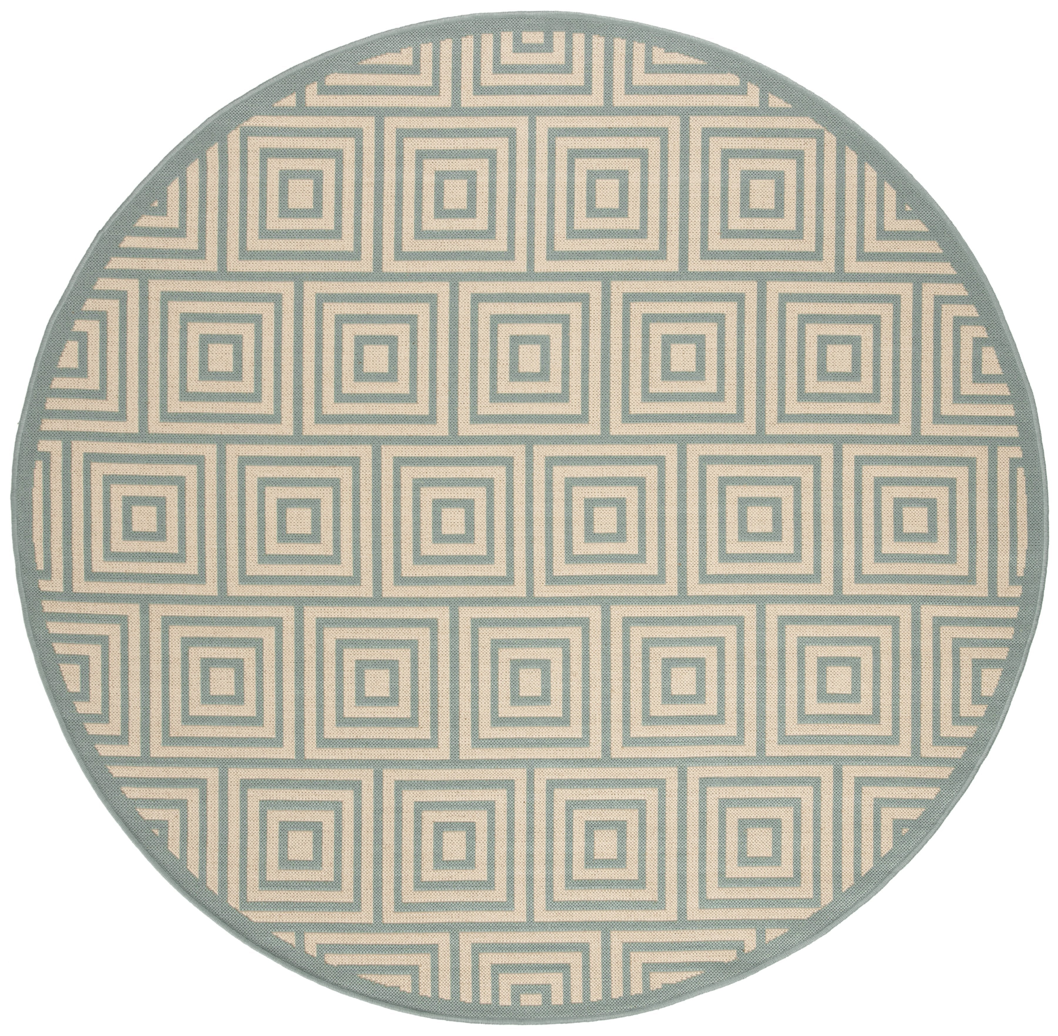 Safavieh Vloerkleed Perissa rond in- & outdoor | 