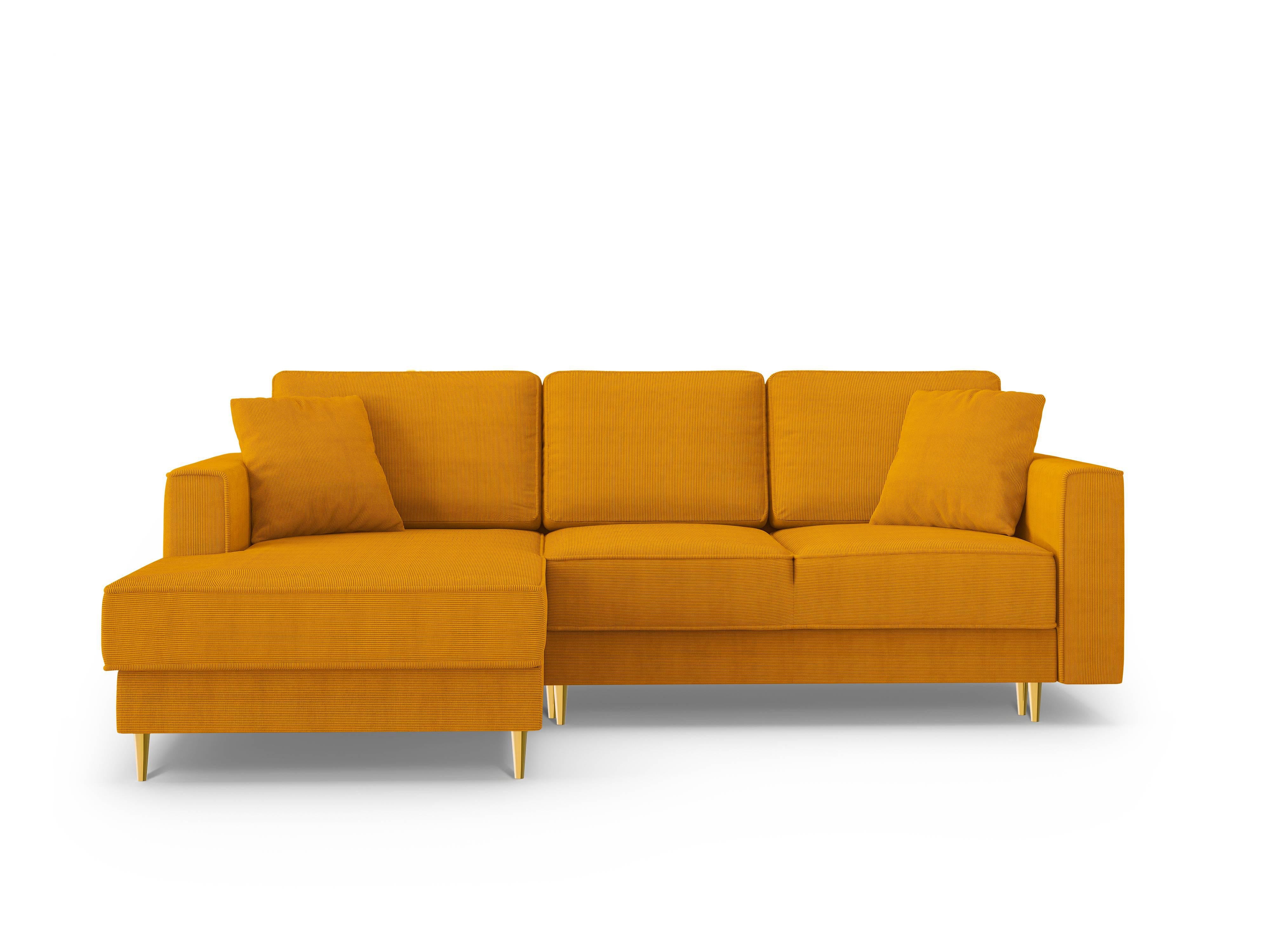 Cosmopolitan Design Hoekslaapbank Fano ribstof links | 