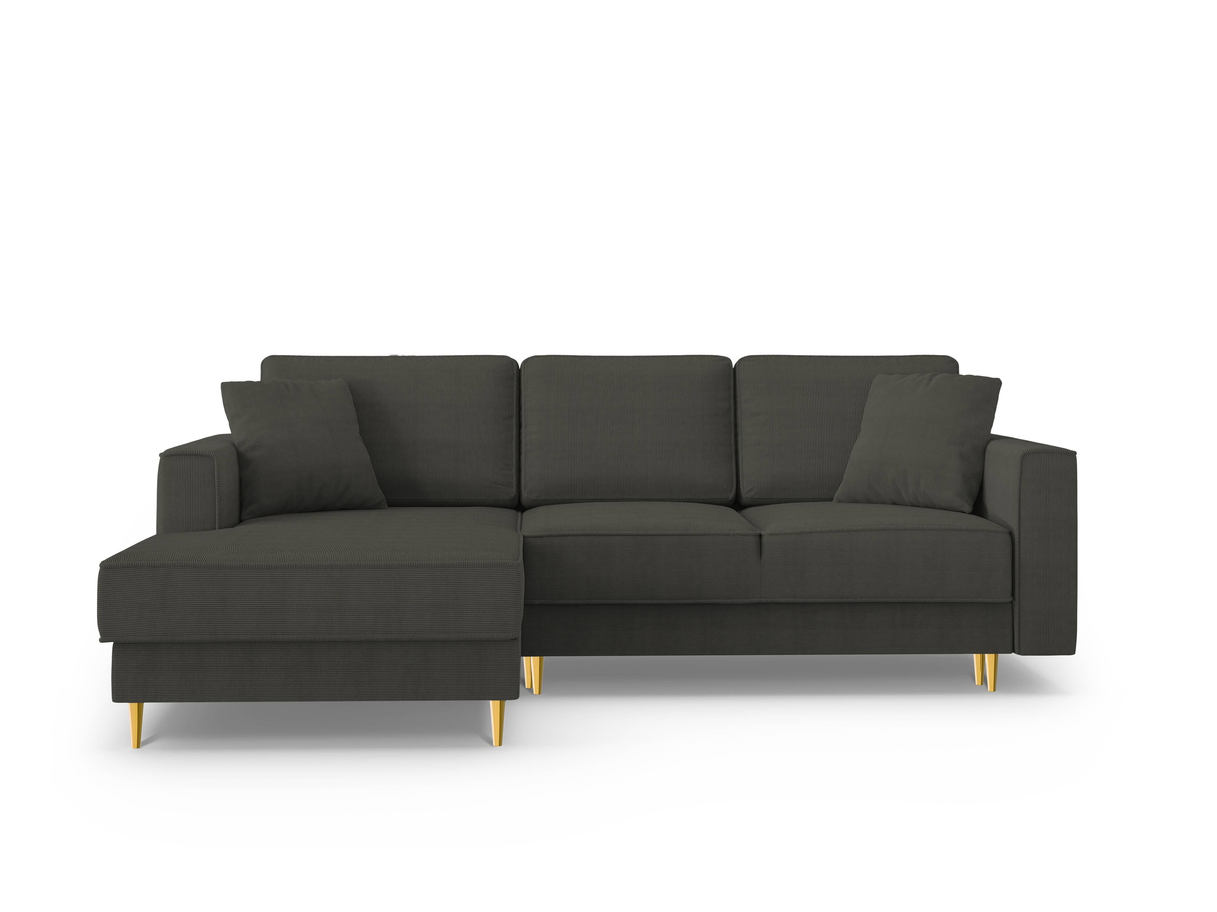 Cosmopolitan Design Hoekslaapbank Fano ribstof links | 