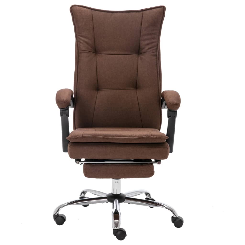 vidaXL Kantoormassagestoel stof bruin
