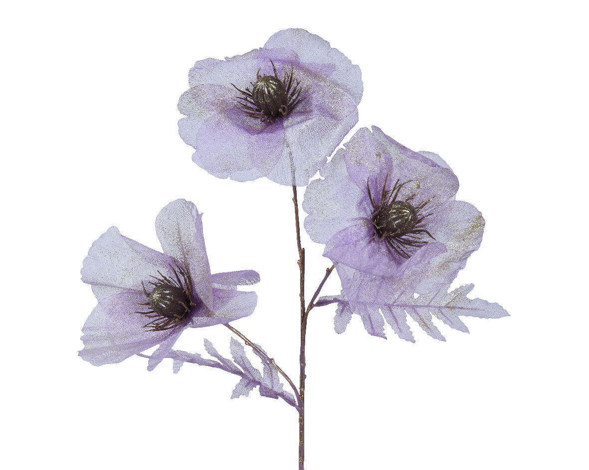 Everlands Papaver polyester l13b19h76 cm lila - 