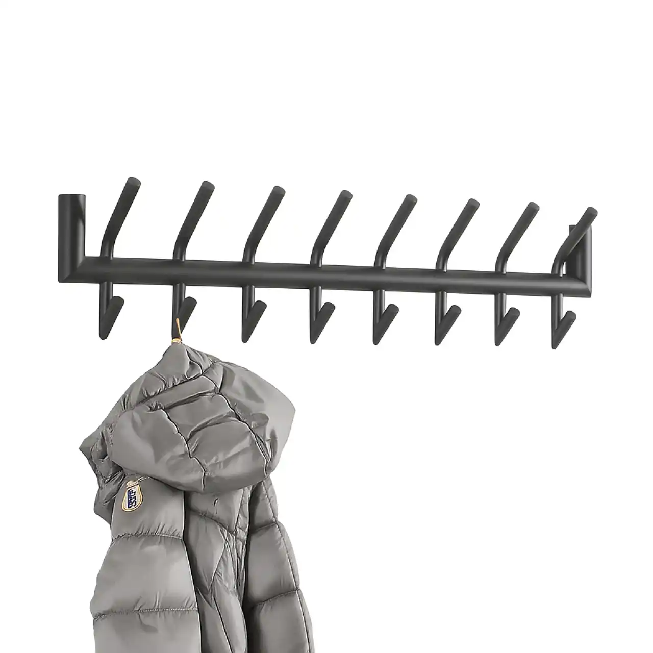 Ylumen Kapstok Tubo B 78 cm H 19 cm zwart