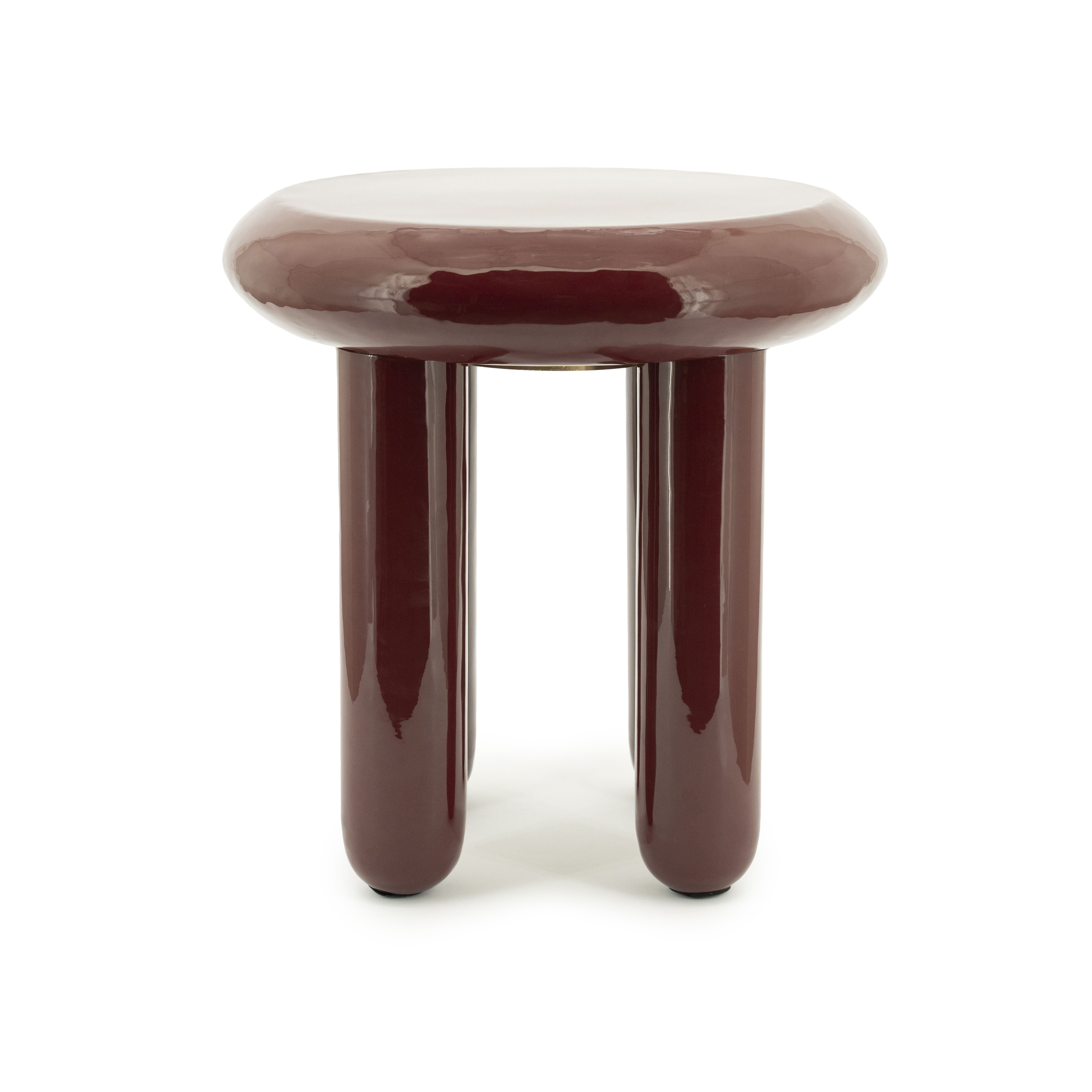 By-Boo Ronde Bijzettafel Balloon 43cm - Burgundy