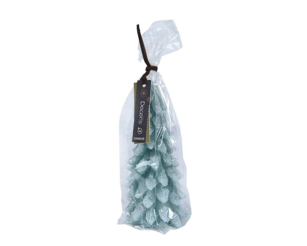 Decoris Kaars wax d8h16.5 cm groen kerst - 