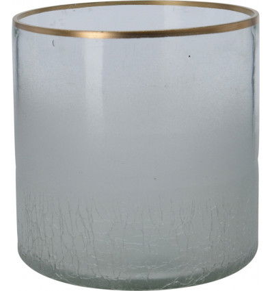 Nampook Theelichthouder 10 cm Goud Rand - 