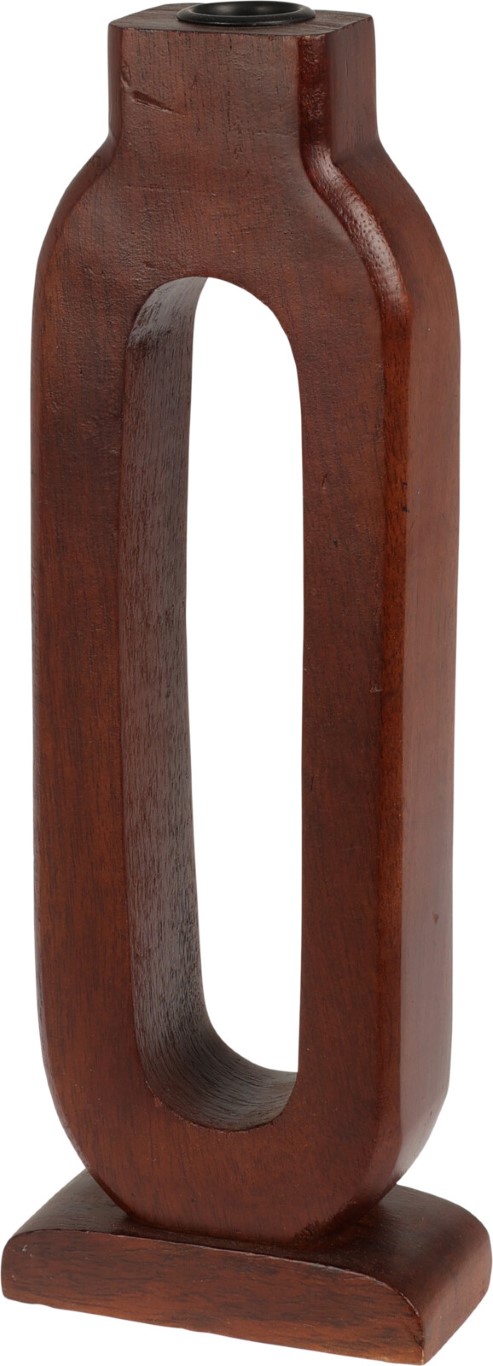 Nampook Candle Holder Oval H30 Walnut - 