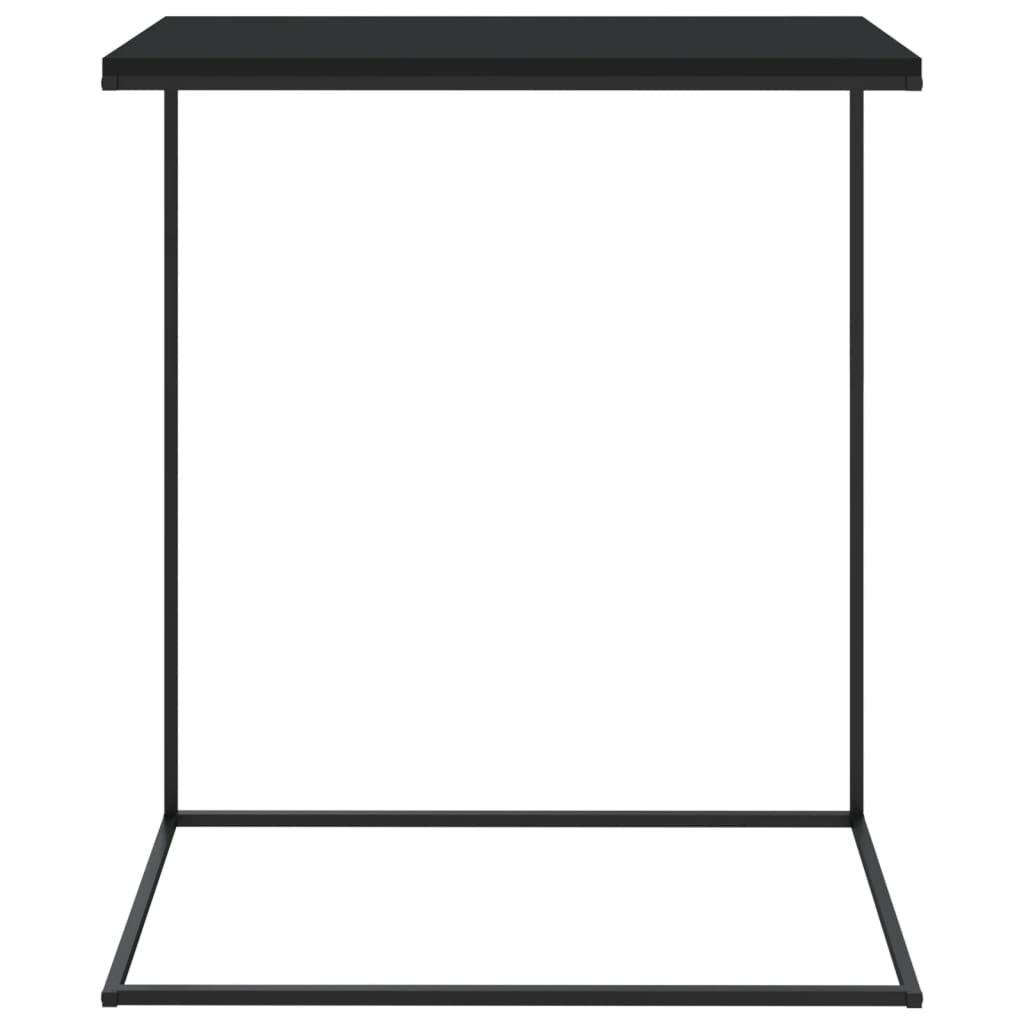 vidaXL Bijzettafel 55x35x66 cm bewerkt hout zwart