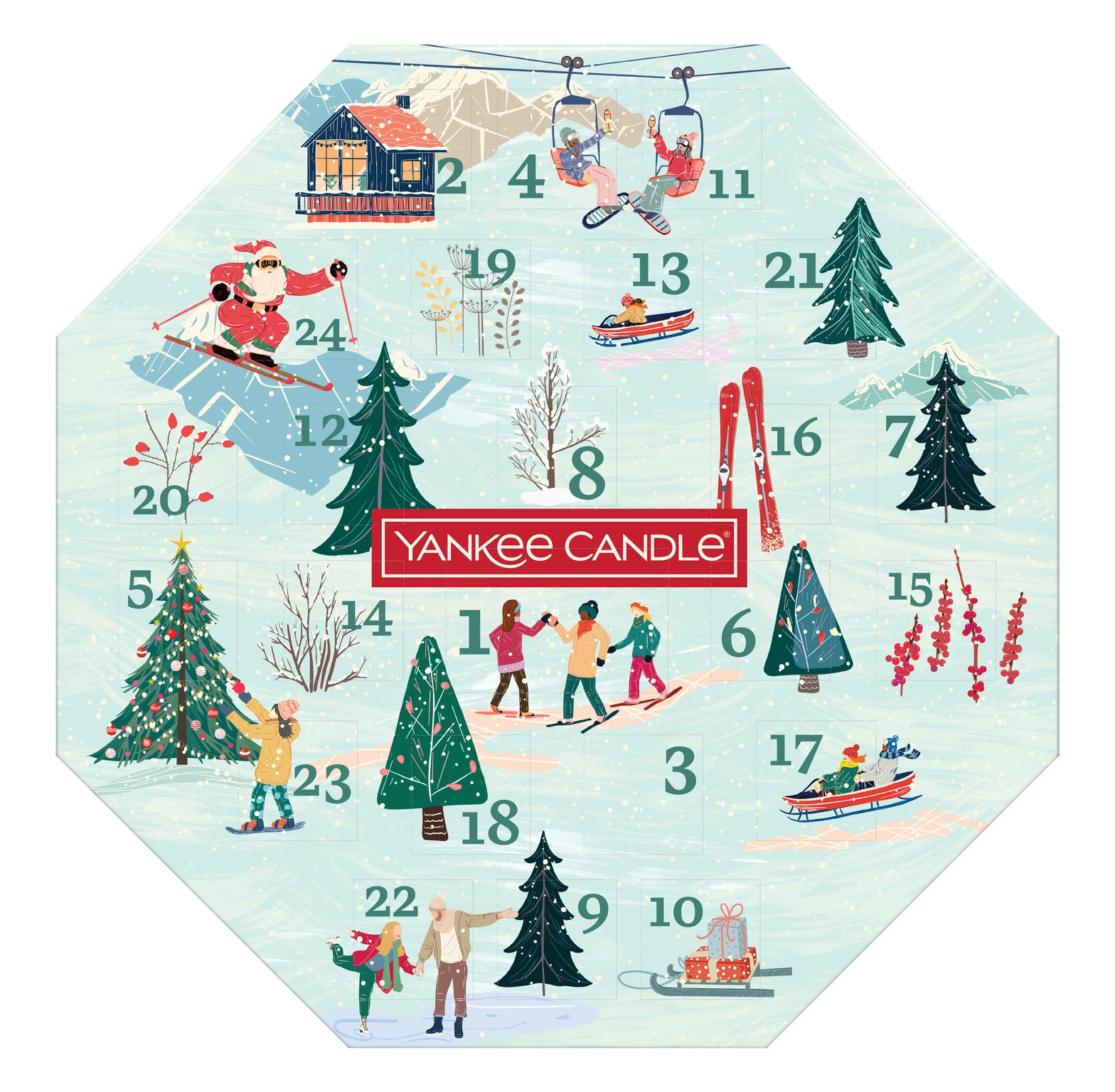 Yankee Candle YC Apres Ski Collection Advent Calender Wreath