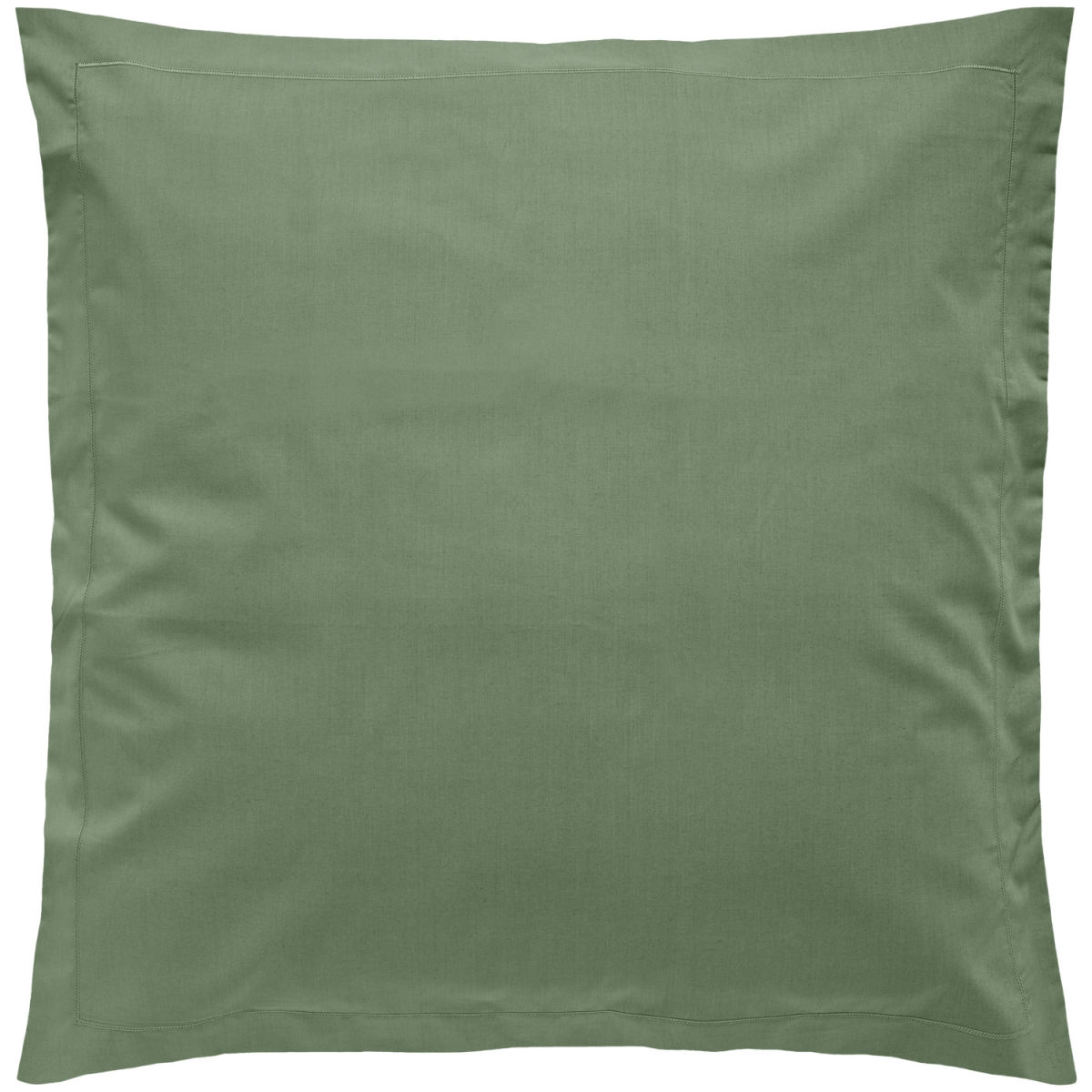 ERWIN M. Kussensloop Siena hotelsluiting en volant; 65x65 cm (LxB); khaki