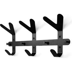 Spinder Design Frondo wandkapstok 66 cm breed - zwart