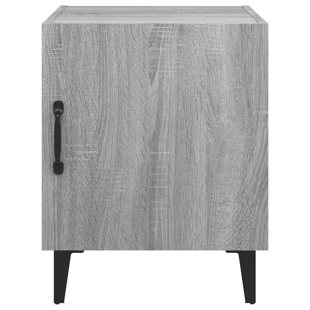 vidaXL Nachtkastje bewerkt hout grijs sonoma eikenkleurig