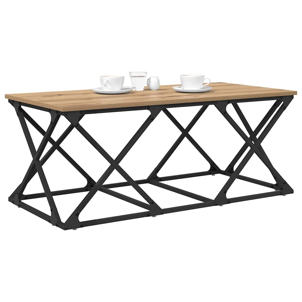 vidaXL Salontafel artisanaal eikenkleurig 100 x 49 x 40 cm