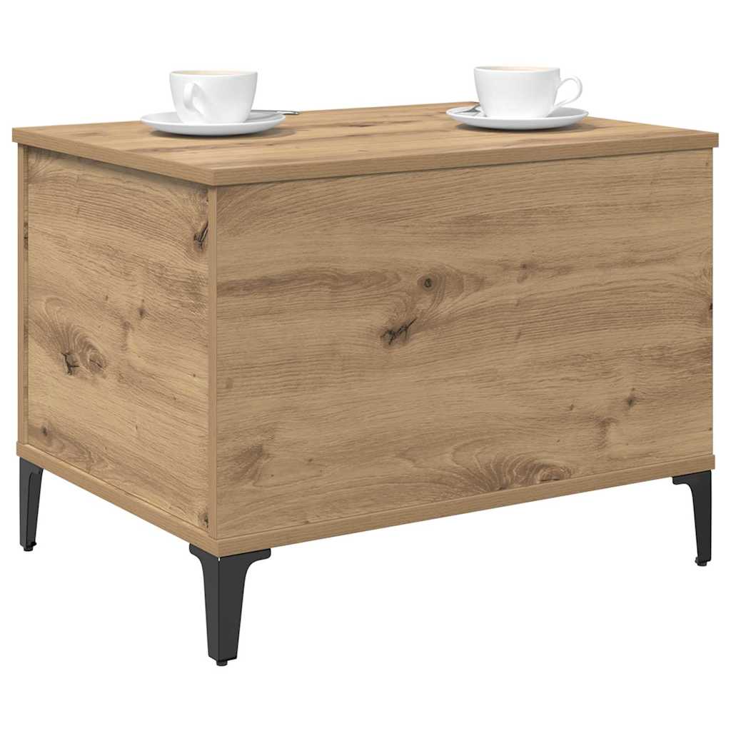 vidaXL Salontafel artisanaal eikenkleurig 60 x 44.5 x 45 cm