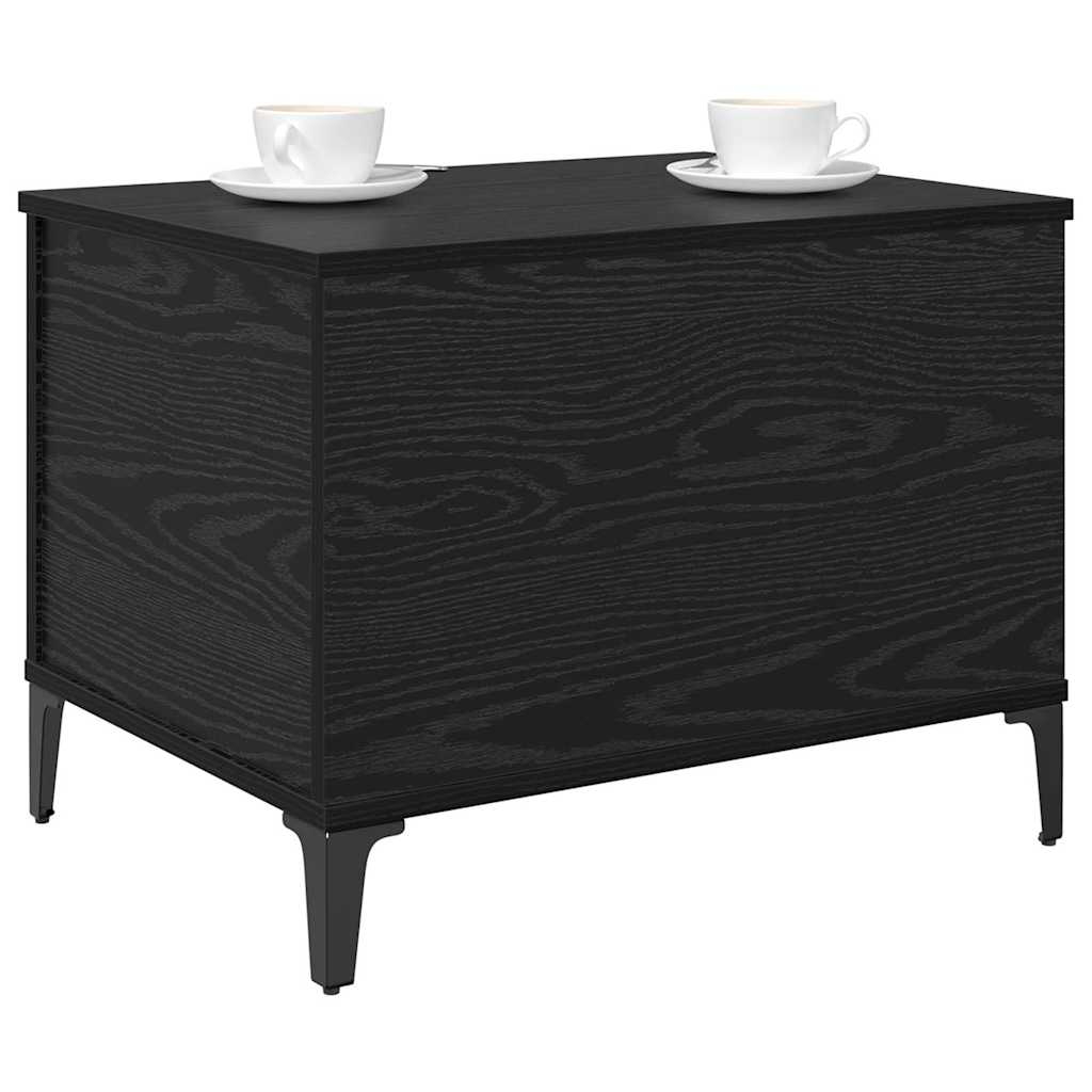 vidaXL Salontafel Zwart eiken 60 x 44.5 x 45 cm Bewerkt hout