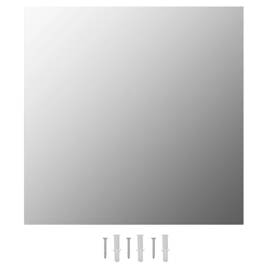 vidaXL Wandspiegels 2 st vierkant 60x60 cm glas