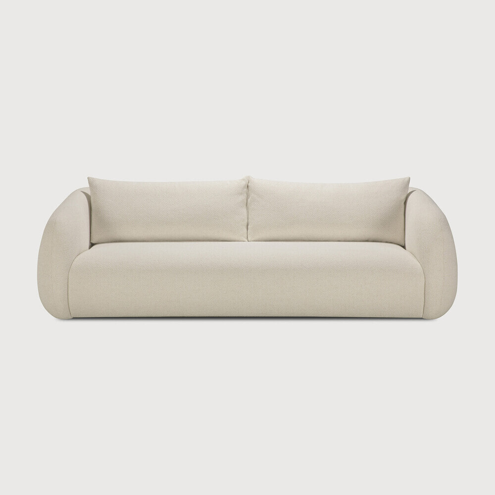 Ethnicraft 3-zits Bank Contour Structuurstof - Chalk