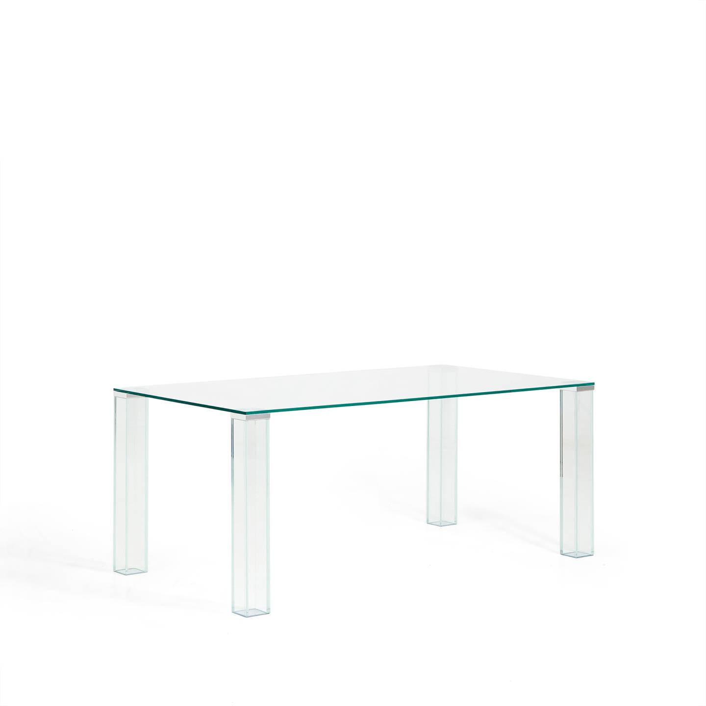 Kave Home Eettafel Adularia Glas, 160 x 90cm - Transparant