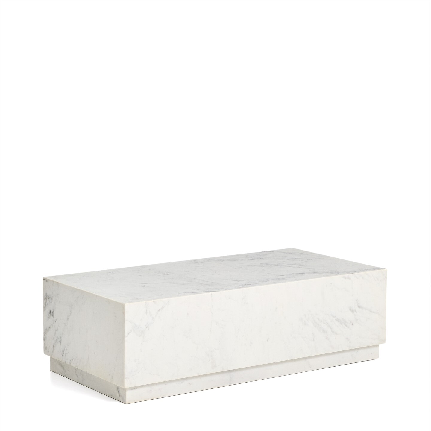 Kave Home Salontafel Sorein Marmer, 100 x 50cm - Wit