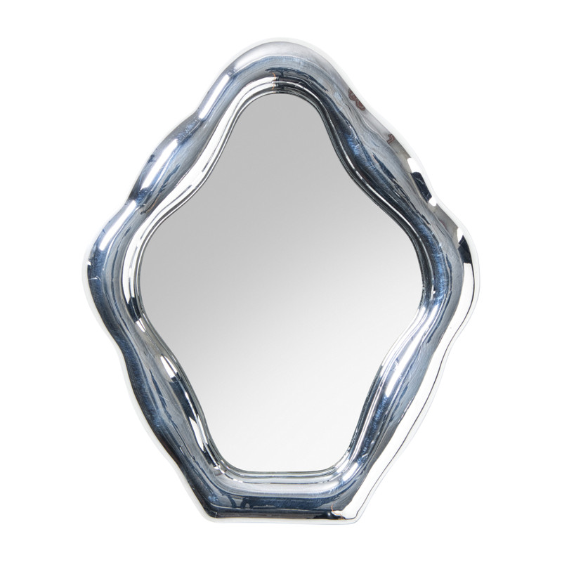 Xenos Spiegel golf - zilverkleurig - 25x30 cm