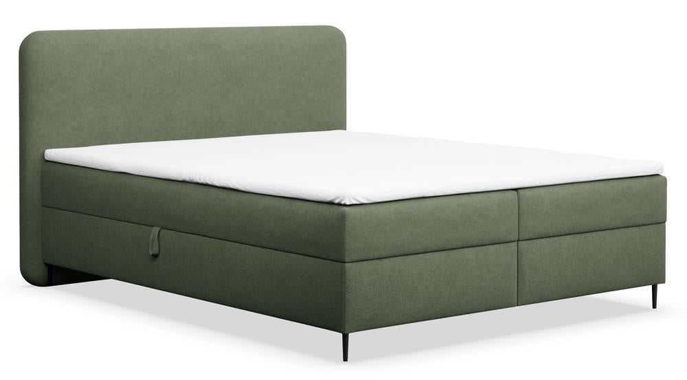 NADUVI Collection Boxspring Contero chenille 140 x 200 cm met opbergruimte | 