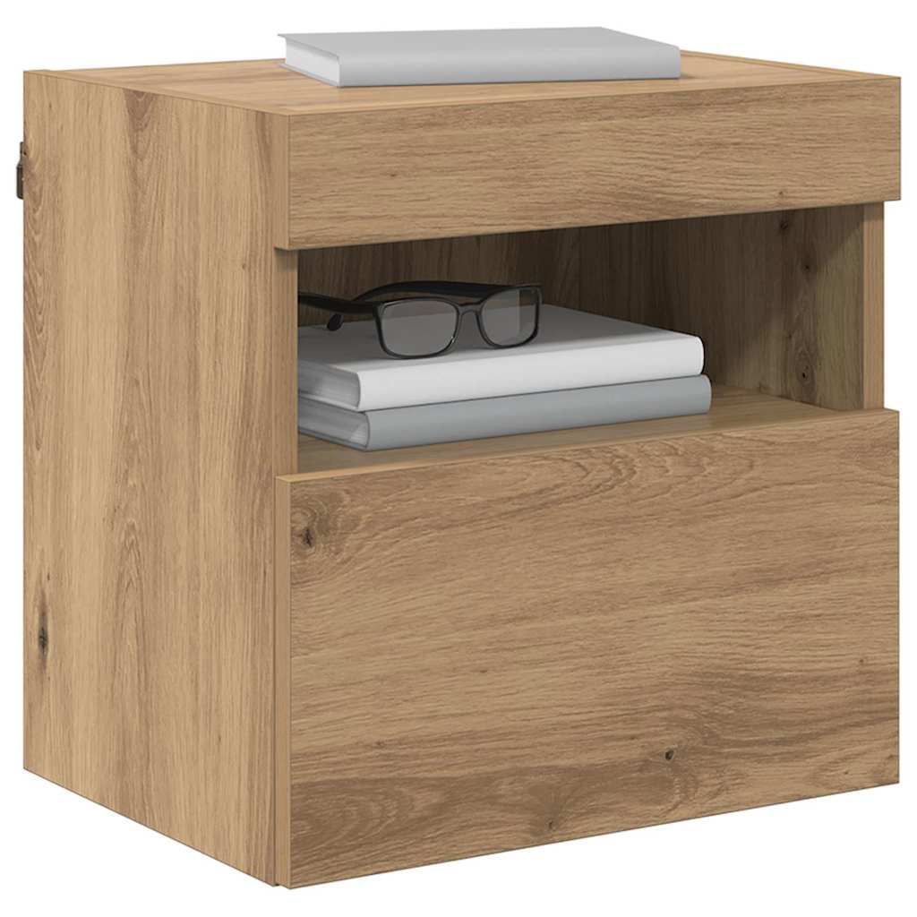 vidaXL TV Wandkast Artisan Eiken 40 x 30 x 40 cm Bewerkt hout